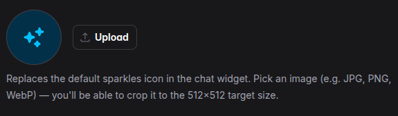 Avatar control in Agent Settings